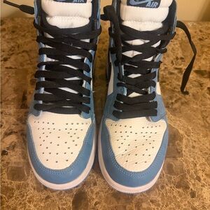 Nike Air Force One Youth Sneakers in Blue and White Unisex